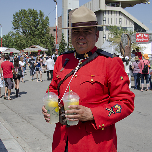 Canadian Mountie with Lemon Heaven Lemonade