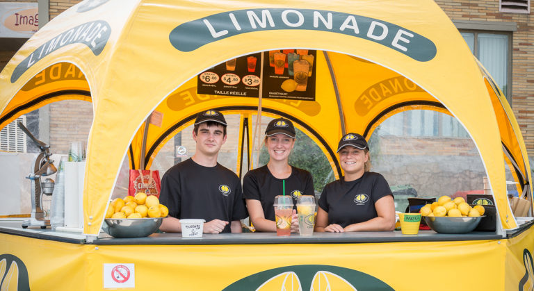 Lemon Heaven Montreal kiosk